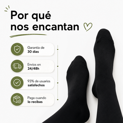 Calcetines de compresión negros